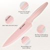 14 Pieces Fancy Rainbow Titanium Coating Kitchen Knife Set