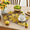 Spring Floral Pattern Heat Insulation Placemats, Washable Linen Texture Table Mats for Kitchen and Dining Room