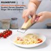 Professional Cheese Graters for Kitchen Stainless Steel Handheld, Metal Lemon Zester Grater With Handle For Cheese, Chocolate, Spices