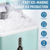 Countertop Ice Maker Machine;  Portable Compact Ice Cube Maker with Ice Scoop & Basket;  26Lbs/24H Ice Machine for Home/Kitchen/Office/Bar;  Black;  G