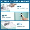 Countertop Ice Maker Machine;  Portable Compact Ice Cube Maker with Ice Scoop & Basket;  26Lbs/24H Ice Machine for Home/Kitchen/Office/Bar;  Black;  G