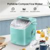 Ice Makers Countertop;  Protable Ice Maker Machine with Handel;  Self-Cleaning Ice Maker;  26Lbs/24H;  9 Ice Cubes Ready in 8 Mins;  for Home/Office/K