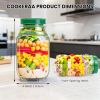 Salad To Go Food Container â€“ Durable Food Grade Salad Jar with Side Opening â€“ Anti-Sogging Food Containers for Lunch